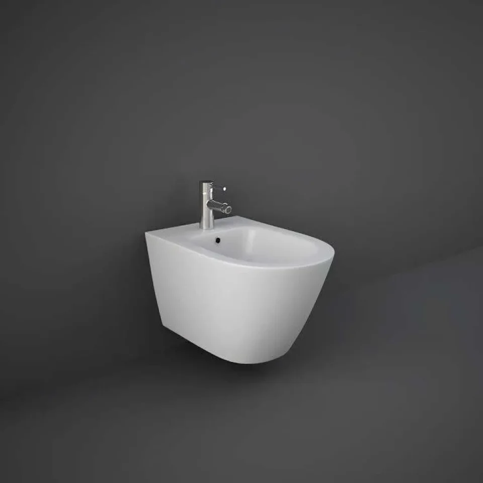Rak Feeling Wall Hung Bidet In Matt White product image - Image 1