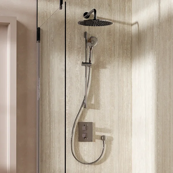 Crosswater Crossbox Shower Set 4 Chrome 300mm