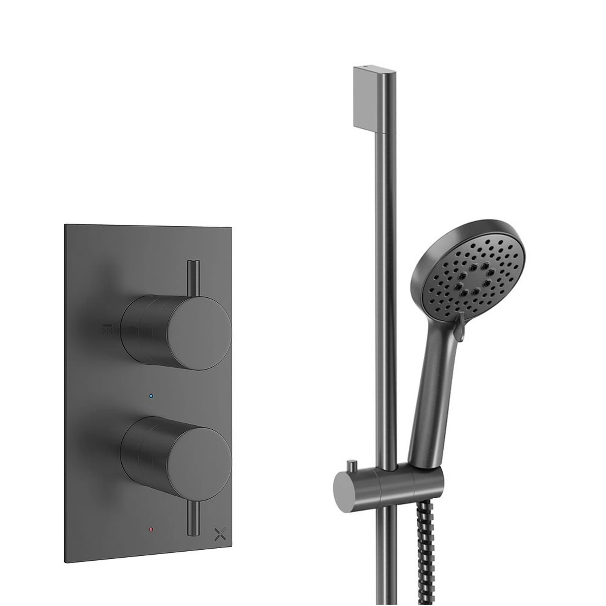 Crosswater Design Shower Set 2 Slate