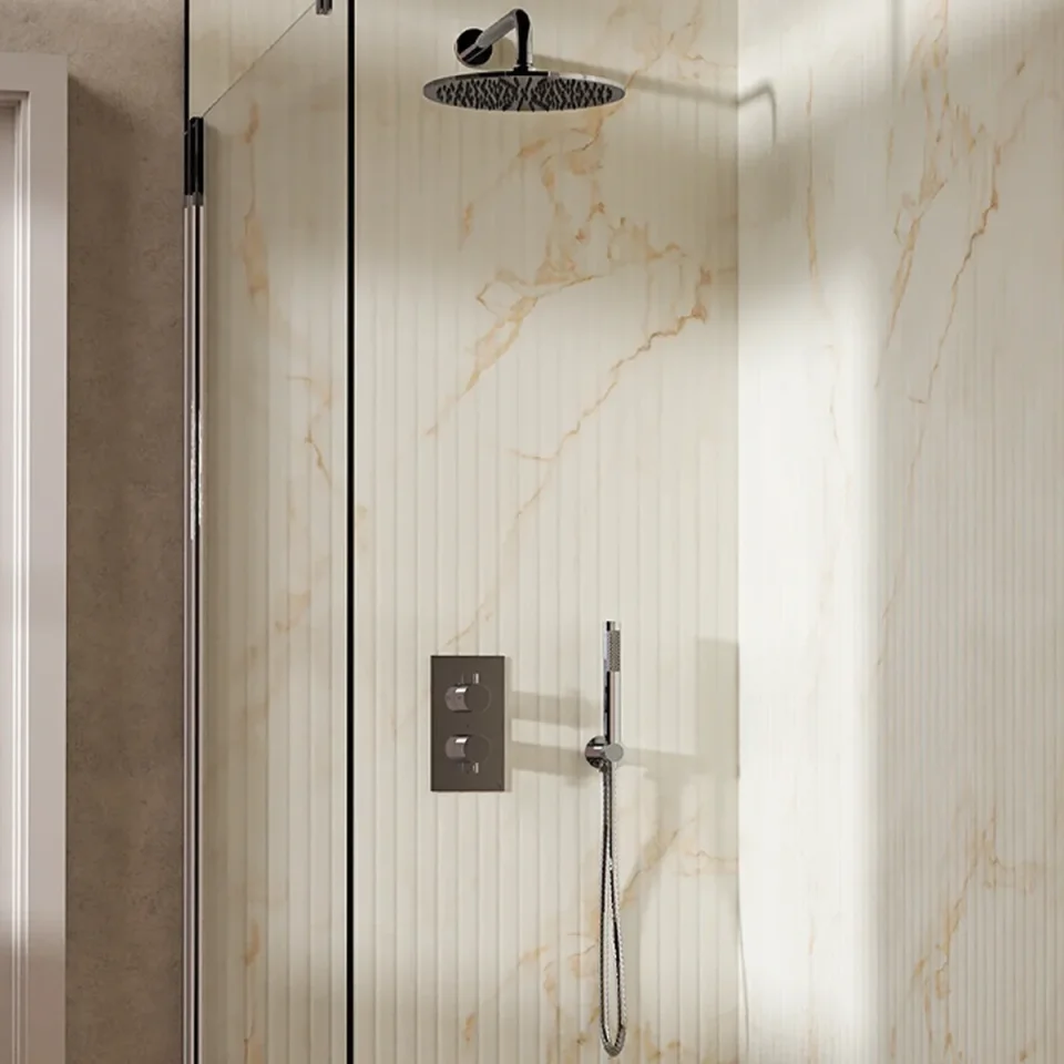 Crosswater Design Shower Set 3 Chrome 300mm product image - Image 1