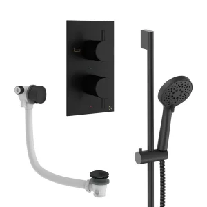 Crosswater Design Shower Set 6 Matt Black