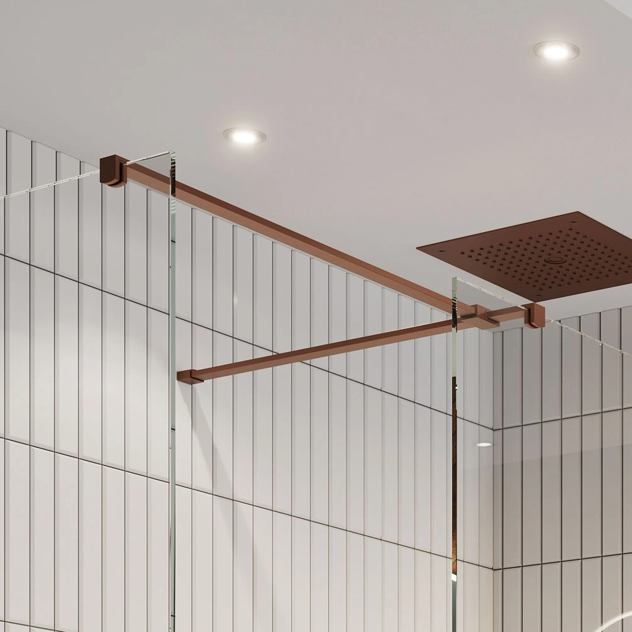 Crosswater Gallery T Brace Bar Brushed Bronze