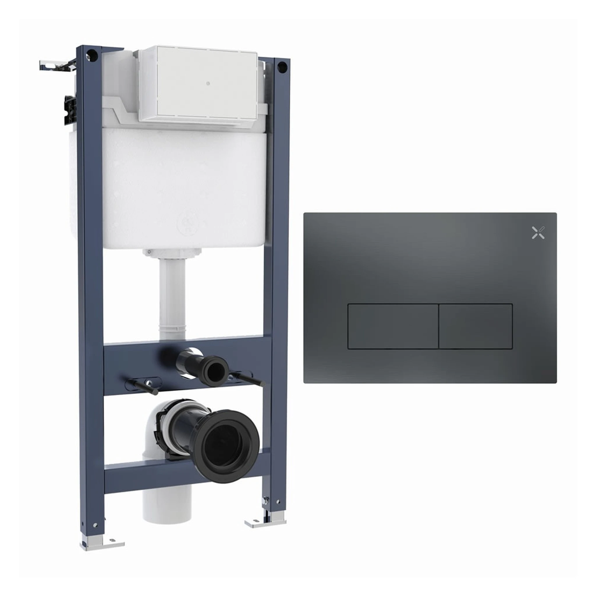 Crosswater Mpro Stainless Steel Frame Set 2 Slate