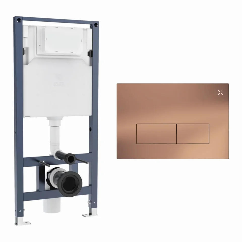 Crosswater Mpro Stainless Steel Frame Set 3 Brushed Bronze product image - Image 1