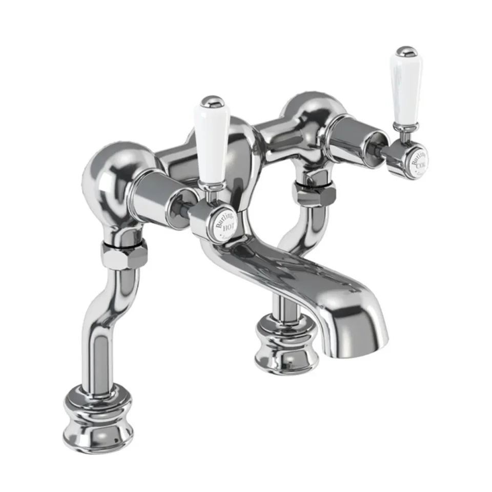 Burlington Qt Kensington Deck Bath Filler Chrome detail view - Image 3