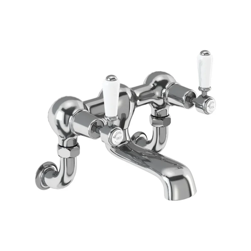 Burlington Qt Kensington Wall Bath Filler Chrome detail view - Image 2