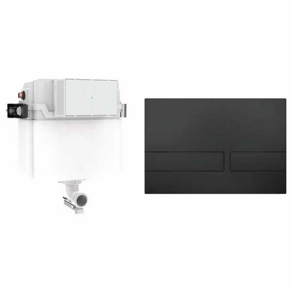 Crosswater Venue Cistern Set 1 Matt Black