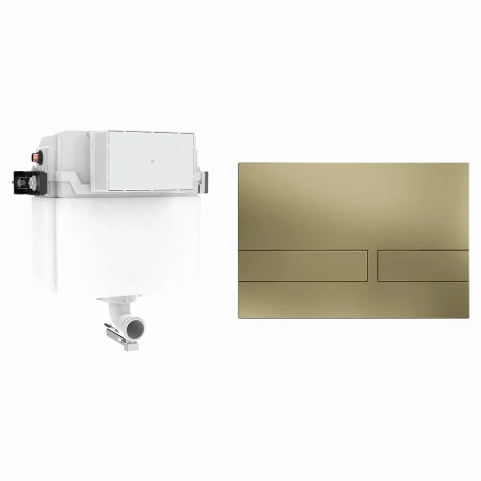 Crosswater Venue Cistern Set 1 Brushed Brass product image - Image 1