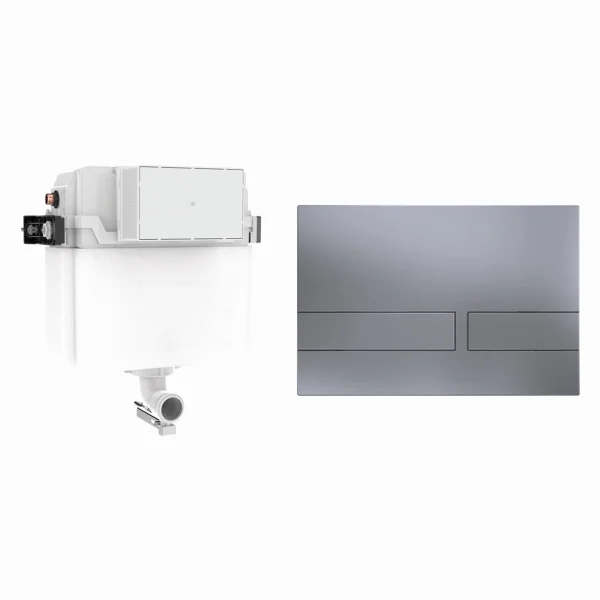 Crosswater Venue Cistern Set 1 Brushed Nickel