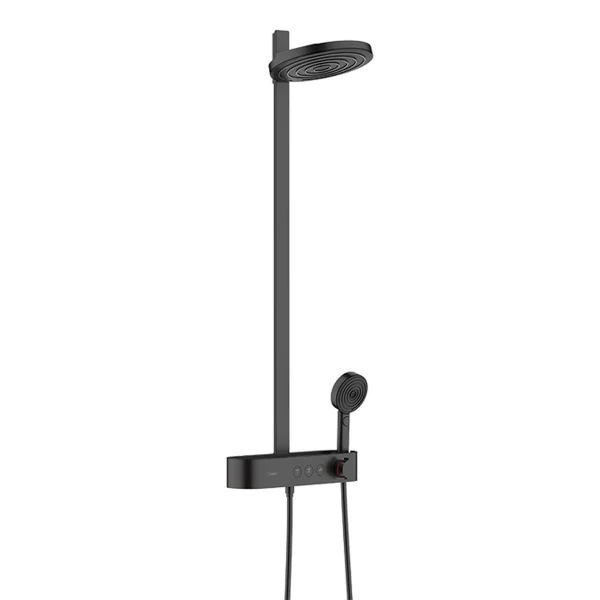 Hansgrohe Pulsify S Showerpipe 260 2jet Ecosmart With Showertablet Select 400 Matt Black