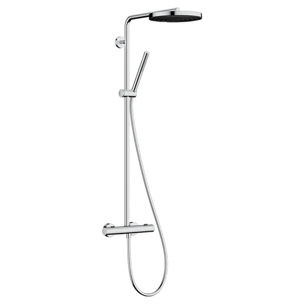 Hansgrohe Pulsify S Puro Showerpipes With Thermostatic Mixer 1099 X 356 X 112mm Chrome