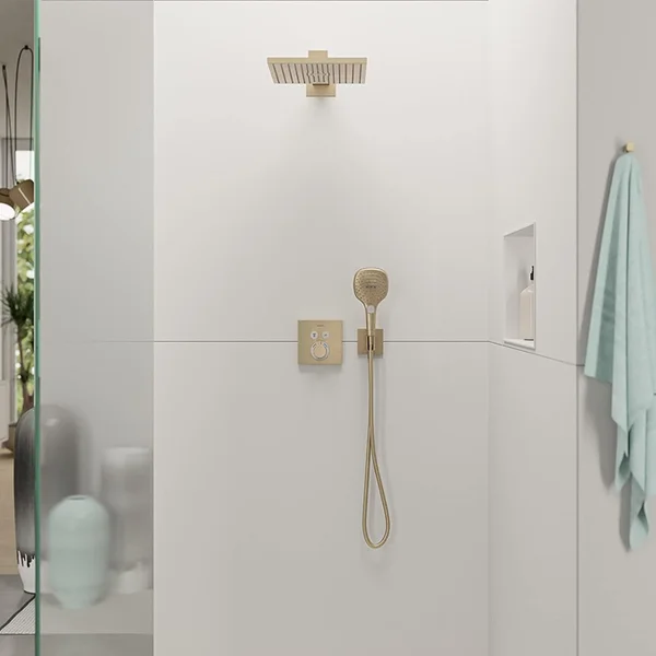 Hansgrohe Fixfit E Wall Outlet 130 X 110 X 87mm Bronze - Brushed