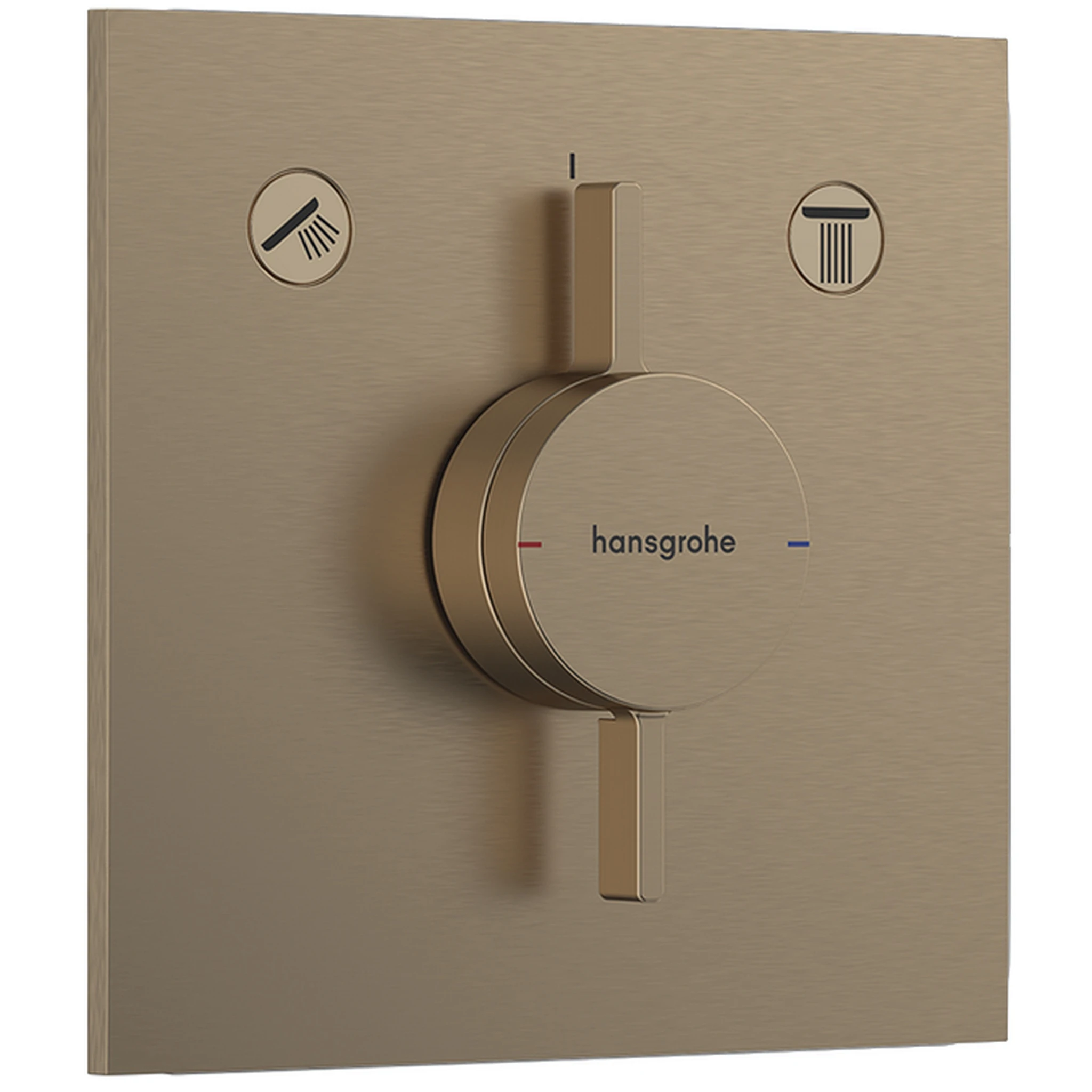 Hansgrohe Duoturn E Shower Mixers Concealed 262 X 233 X 168mm Bronze - Brushed