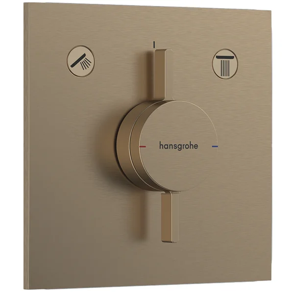 Hansgrohe Duoturn E Shower Mixers Concealed 262 X 233 X 168mm Bronze - Brushed