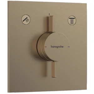 Hansgrohe Duoturn E Shower Mixers Concealed 262 X 233 X 168mm Bronze - Brushed