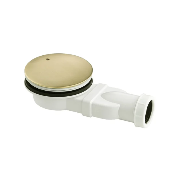 Just Taps Kono Slim Shower Waste Brushed Brass