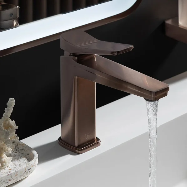 Just Taps Hix Single Lever Basin Mixer Brz