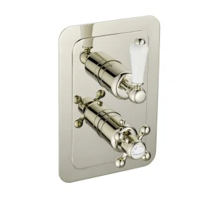 Just Taps Grovenor Lever Thermo Concealed 1 Outlet Shower Valve Vert Nickel