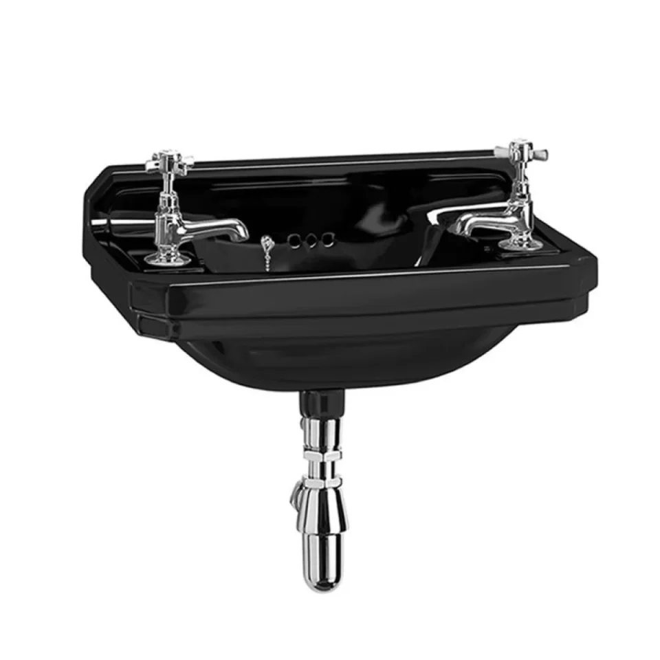 Burlington Edwardian Cloakroom Basin51cm 2th Jet product image - Image 1