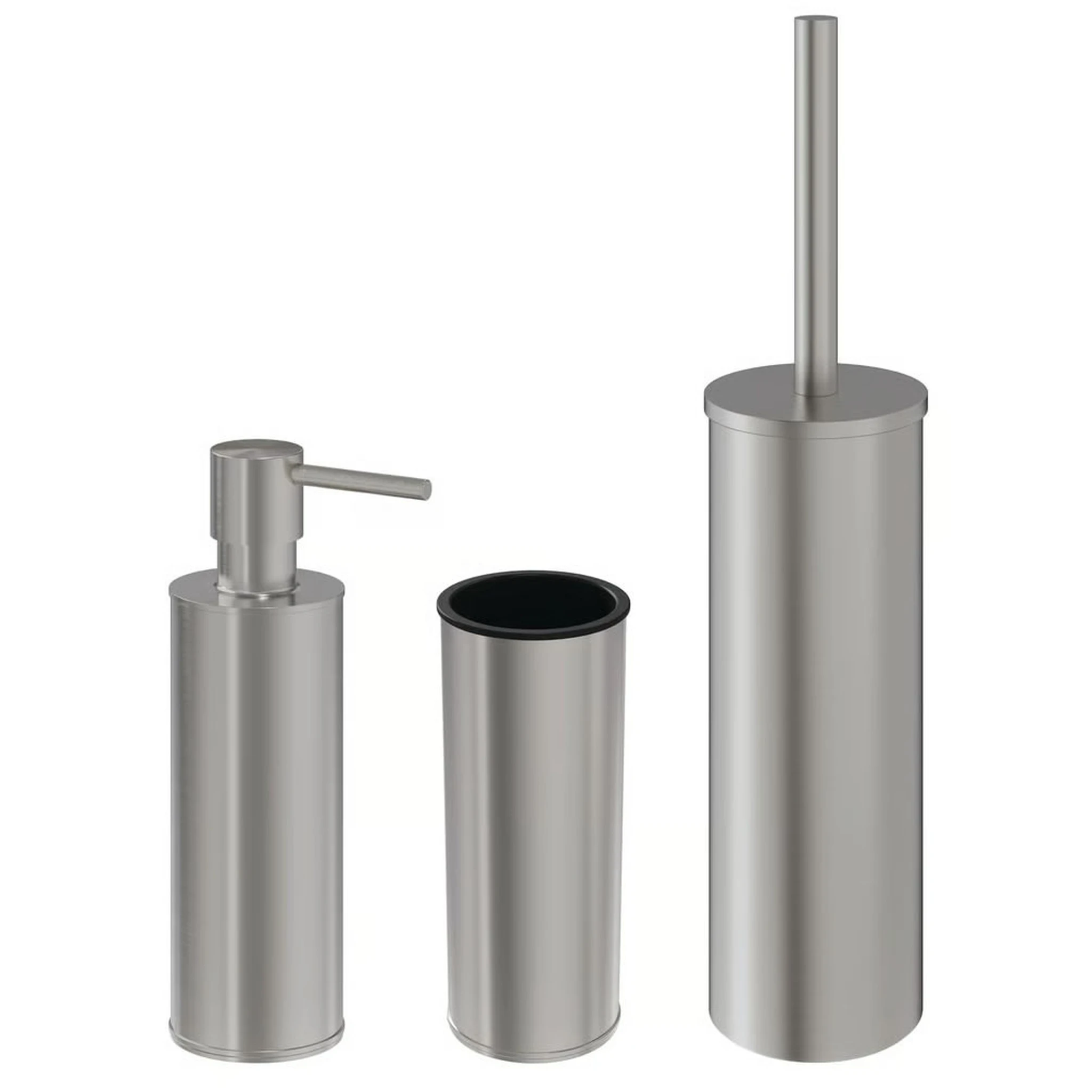 Crosswater Mpro Freestanding Accessory Set Brushed Nickel