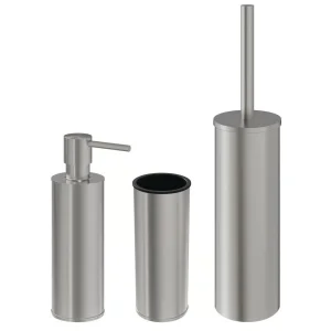 Crosswater Mpro Freestanding Accessory Set Brushed Nickel