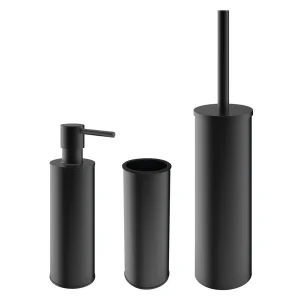 Crosswater Mpro Freestanding Accessory Set Matt Black
