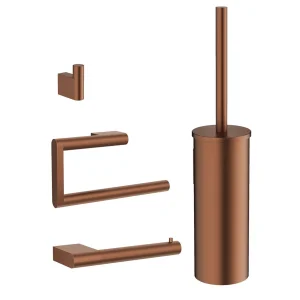 Crosswater Mpro Wall Mounted Accessory Set Brushed Bronze