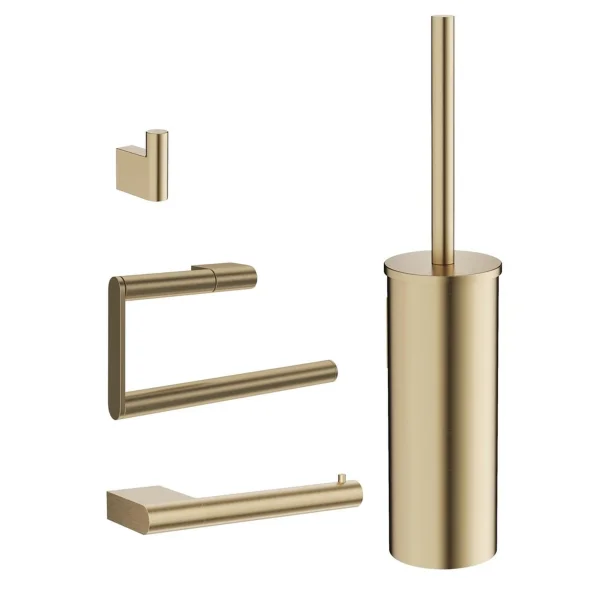 Crosswater Mpro Wall Mounted Accessory Set Brushed Brass