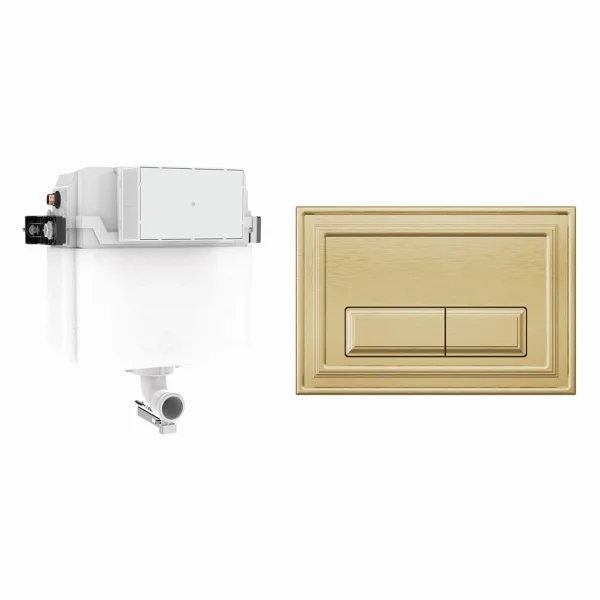 Crosswater Belgravia Cistern Set 1 Brushed Brass