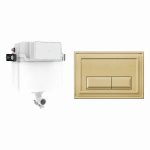 Crosswater Belgravia Cistern Set 1 Brushed Brass
