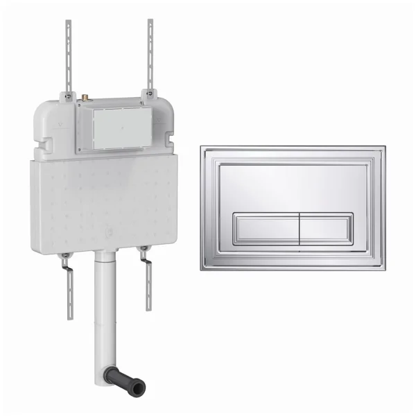 Crosswater Belgravia Cistern Set 2 Chrome
