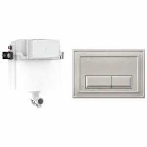 Crosswater Belgravia Cistern Set 1 Brushed Nickel