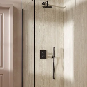 Crosswater Crossbox Shower Set 3 Slate 200mm