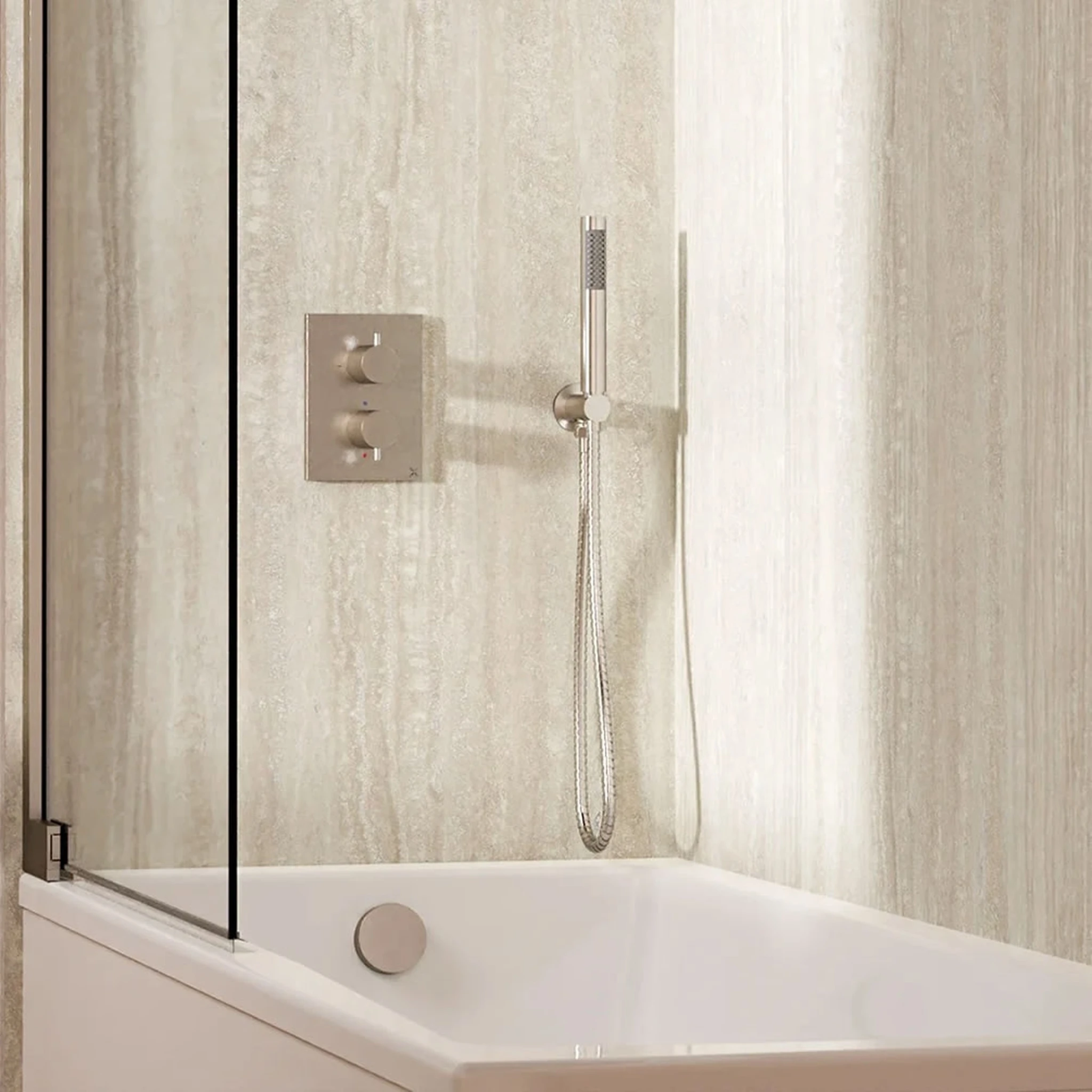 Crosswater Crossbox Shower Set 5 Brushed Nickel