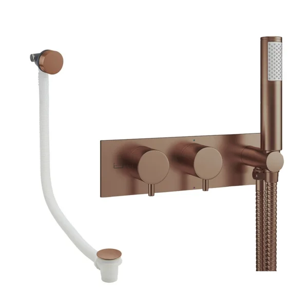 Crosswater Design Shower Set 5 Brushed Bronze