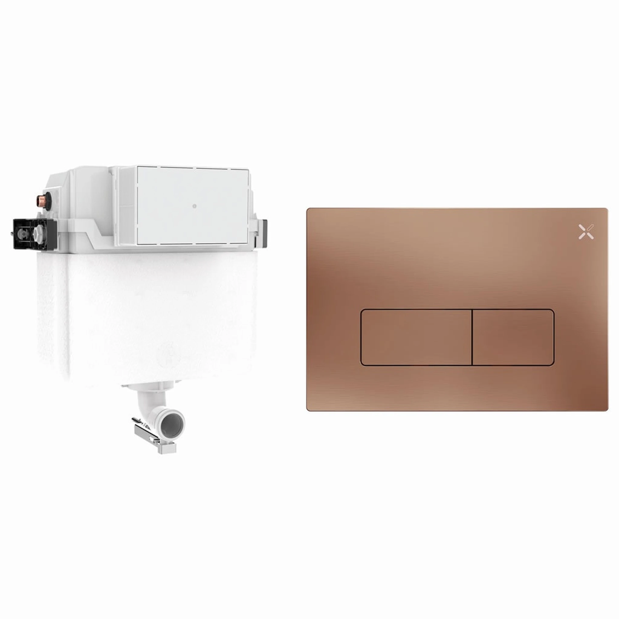 Crosswater Mpro Cistern Set 1 Brushed Bronze