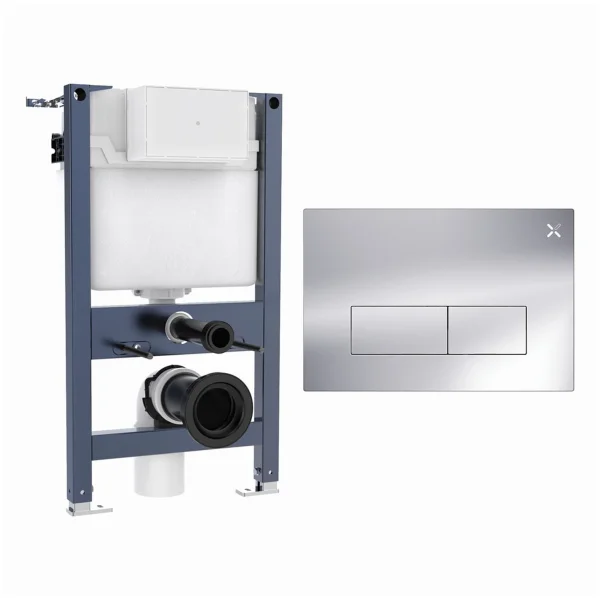 Crosswater Mpro Stainless Steel Frame Set 1 Chrome