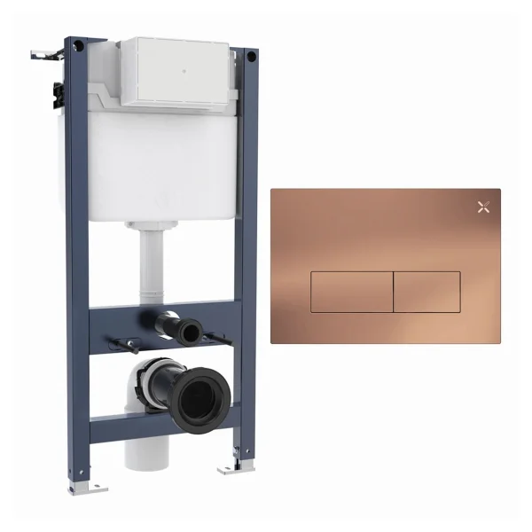 Crosswater Mpro Stainless Steel Frame Set 2 Brushed Bronze