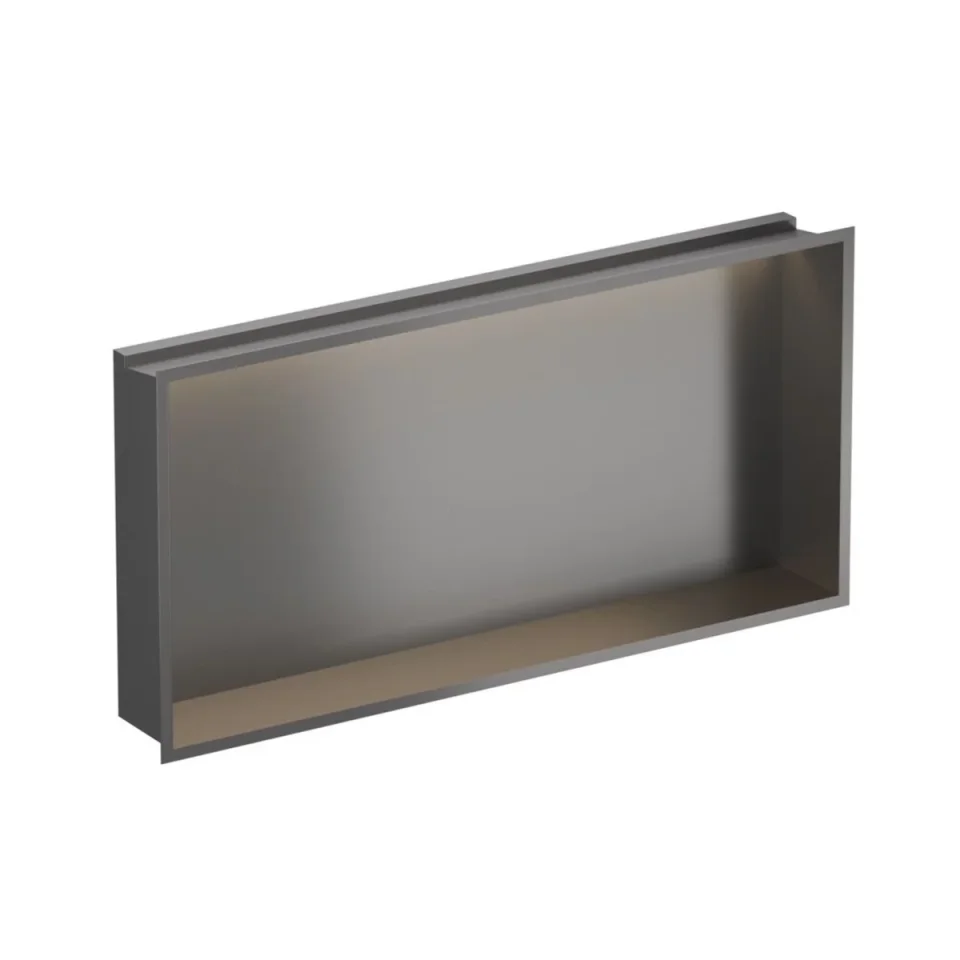 Crosswater Niches 610 X 305mm X 80mm With Led Light Strip Slate product image - Image 1