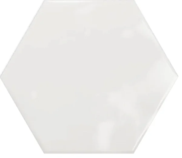 European Tiles Hex 15 x 17.3 Gloss White