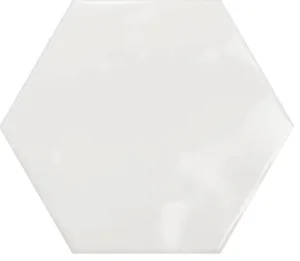 European Tiles Hex 15 x 17.3 Gloss White