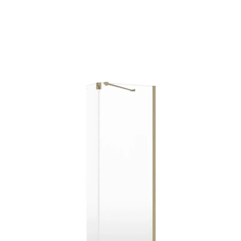 Crosswater Gallery Angled Brace Bar Brushed Brass detail view - Image 3