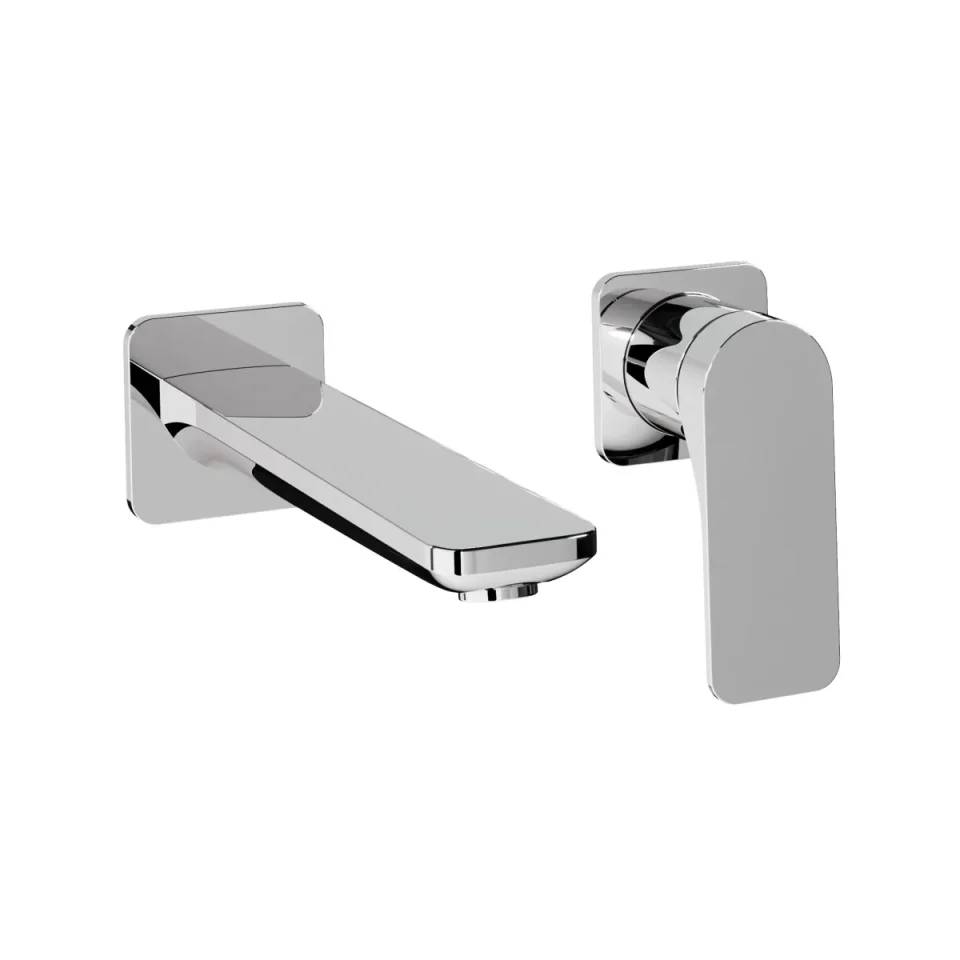 Crosswater Fuse 2 Hole Basin Set Chrome detail view - Image 3