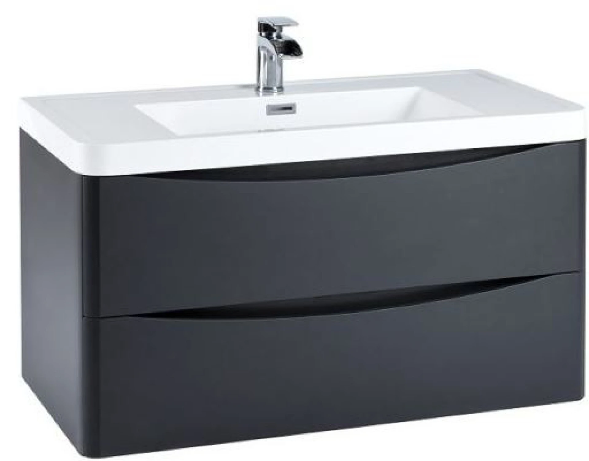 Scudo Bella 900 Wall Cabinet Graphite Grey
