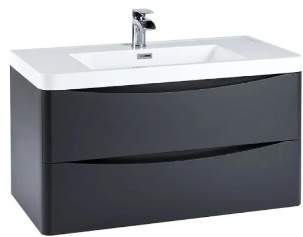 Scudo Bella 900 Wall Cabinet Graphite Grey