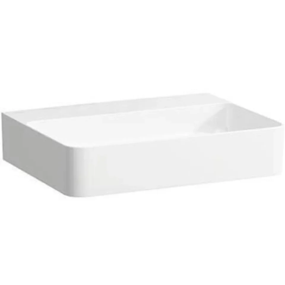 Laufen Val Basin 550x420mm 0th - White detail view - Image 3