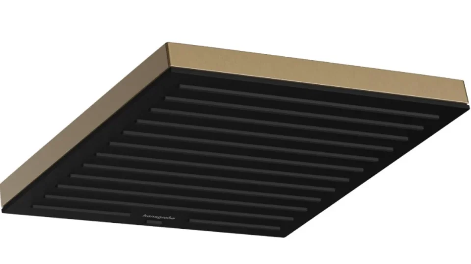 Hansgrohe Pulsify E Overhead Shower 260 1jet Brushed Bronze detail view - Image 3