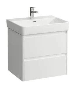 Laufen Base 2.0 Vanity Unit 570 X 445 X 515mm 2 Drawer, For Washbasin 810963 - Matt White
