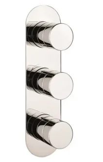 Crosswater Central 2001 Shower Thermostatic Back Plate Chrome detail view - Image 2