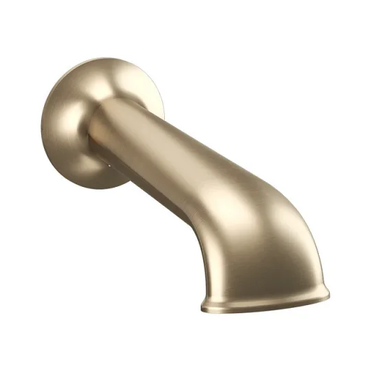 Crosswater Belgravia Bath Spout Brushed Brass detail view - Image 3